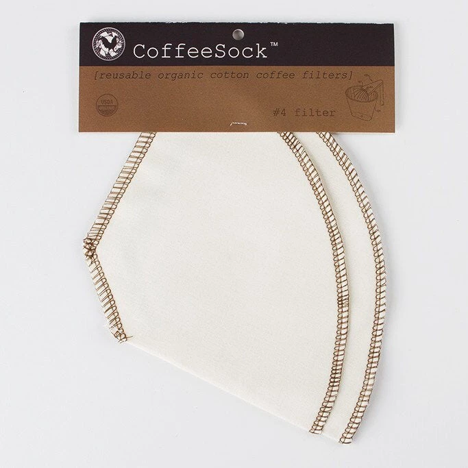 Coffee Sock Reusable Coffee Filters (Set Of 2) 2 Coffee Sock Reusable Coffee Filters (Set Of 2)