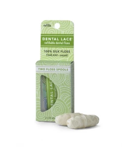 Dental Lace Plastic-Free Dental Floss Refills (Set Of 2 Spools) Personal Care