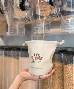 Life Without Plastic Organic Cotton Bulk Bag With Flat Bottom Bags & Containers 10 Life Without Plastic Organic Cotton Bulk Bag With Flat Bottom Bags & Containers