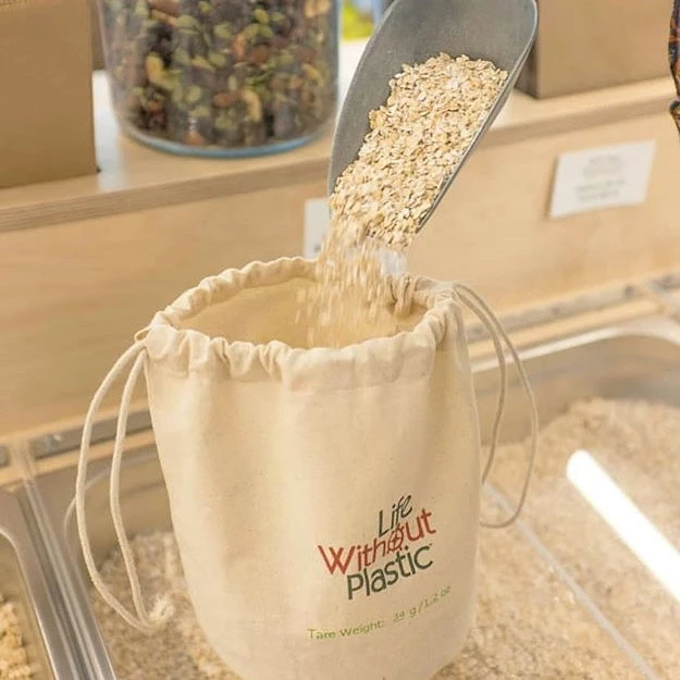 Life Without Plastic Organic Cotton Bulk Bag With Flat Bottom Bags & Containers 4 Life Without Plastic Organic Cotton Bulk Bag With Flat Bottom Bags & Containers