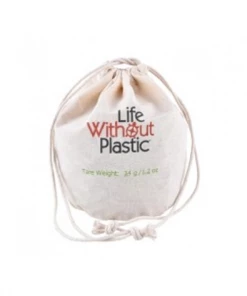 Life Without Plastic Organic Cotton Bulk Bag With Flat Bottom Bags & Containers