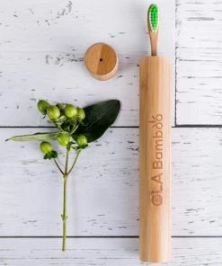 Ola Bamboo Bamboo Toothbrush Travel Tube