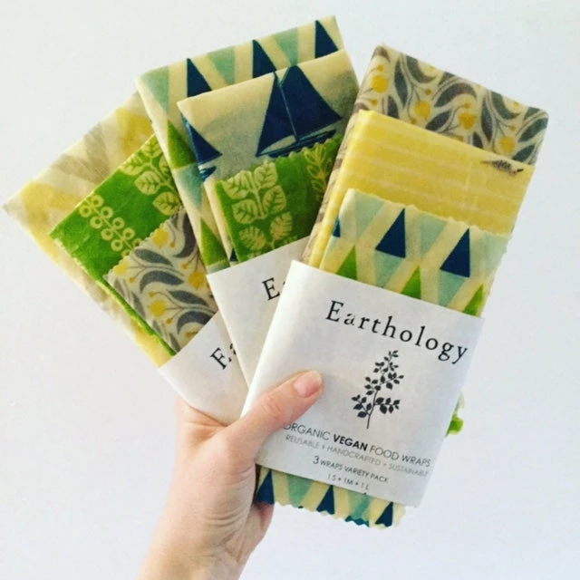 Earthology Organic Vegan Food Wraps (Variety Pack) Kitchen 1 Earthology Organic Vegan Food Wraps (Variety Pack) Kitchen