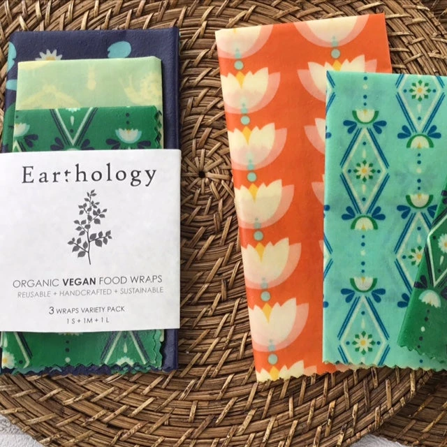 Earthology Organic Vegan Food Wraps (Variety Pack) Kitchen 2 Earthology Organic Vegan Food Wraps (Variety Pack) Kitchen