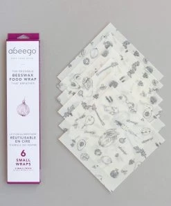 Abeego Kitchen 6 SMALL Beeswax Food Wraps