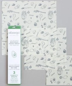 Abeego VARIETY Beeswax Food Wraps (S, M, L)