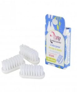 Lamazuna Personal Care Replacement Heads For Bioplastic Toothbrush (3-Pack)