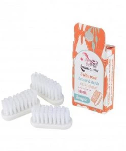 Lamazuna Personal Care Replacement Heads For Bioplastic Toothbrush (3-Pack)